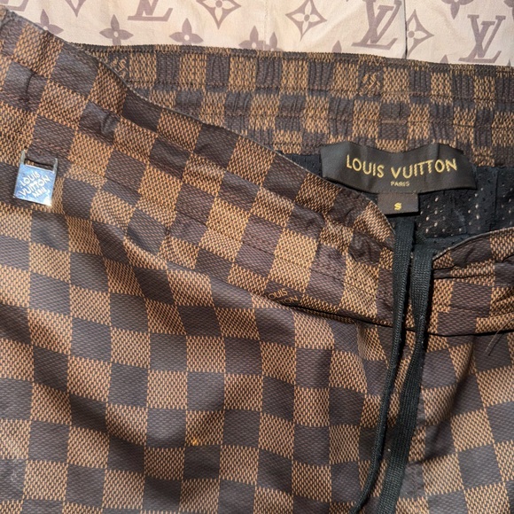 Authentic Mint Louis Vuitton Men’s Damier Ebene Swim Shorts Trunks LV - Picture 2 of 6